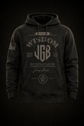 Barrel Charcoal Hoodie. Bourbon Room Capsule 002 Smoked Old Fashioned. $85 preorder. Washed heathered dark gray.