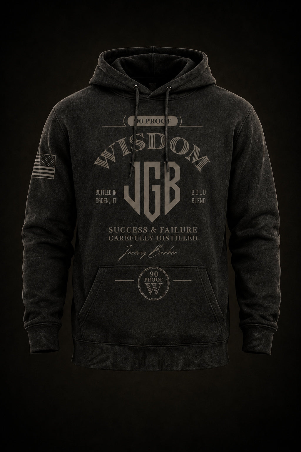 Barrel Charcoal Hoodie. Bourbon Room Capsule, $85 preorder