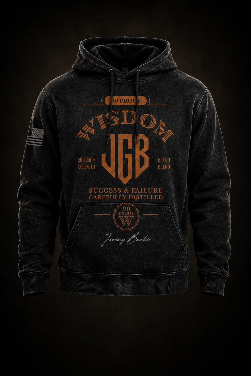 Whiskey Wash Hoodie. Bourbon Room Capsule, $85 preorder